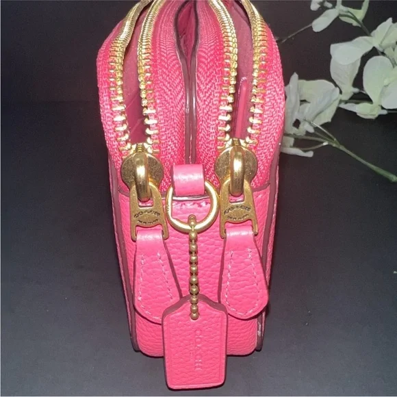 Coach Kira Crossbody wristlet 88484 Pink Double Zip Star Applique - Picture 12 of 14